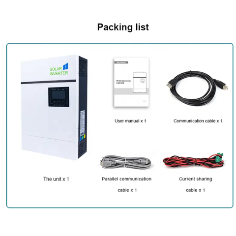 Inverter Sacolar hòa lưới có lưu trữ 3.5kwp - 48VDC