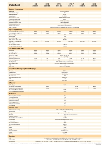 Inverter Hybrid Sofar 4kW-ES 1 pha