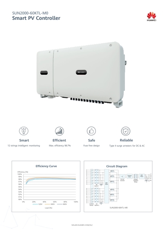 Inverter hoà lưới Huawei SUN2000-60KTL-M0- 3 pha