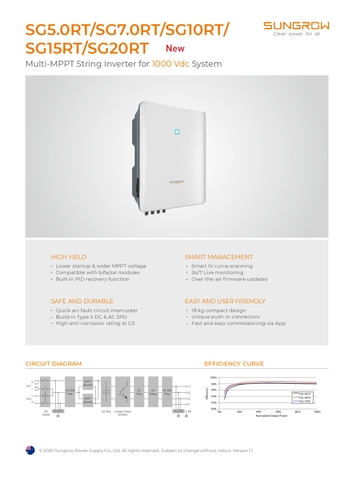 Inverter Sungrow 15KW-3pha