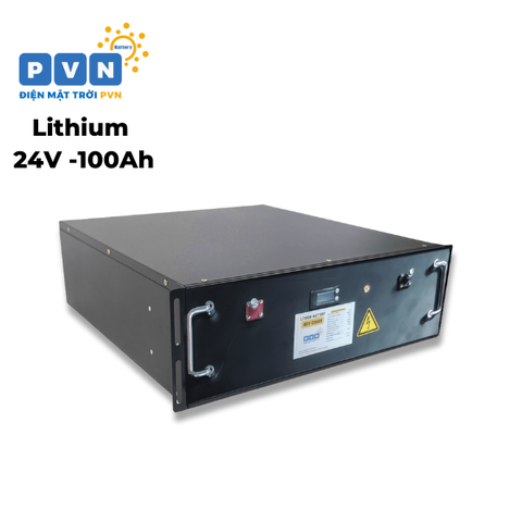 Lưu Trữ Lithium 24V-100Ah 2.5KW - PVN Battery