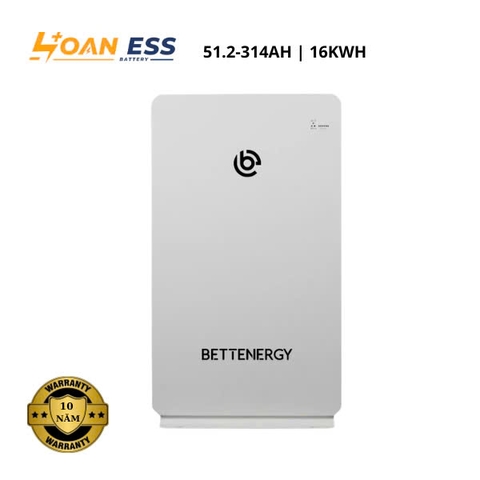 Pin lưu trữ lihium BETTENERGY 16 Kwh - Bảo hành 10 năm