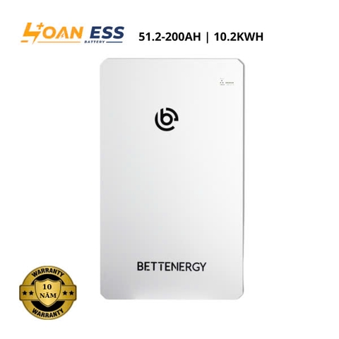 Pin lưu trữ lihium BETTENERGY 10.2 Kwh - Bảo hành 10 năm
