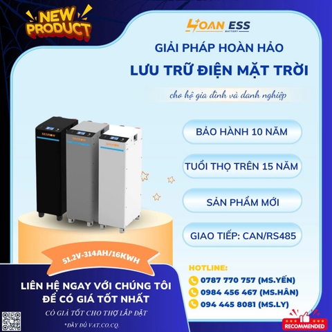 PIN LƯU TRỮ SEGROW 16KWH - 51.2V 314AH
