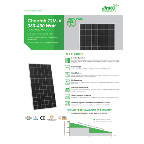 Tấm pin JinKo Solar 400W