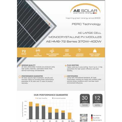 Tấm pin AE Solar 400w