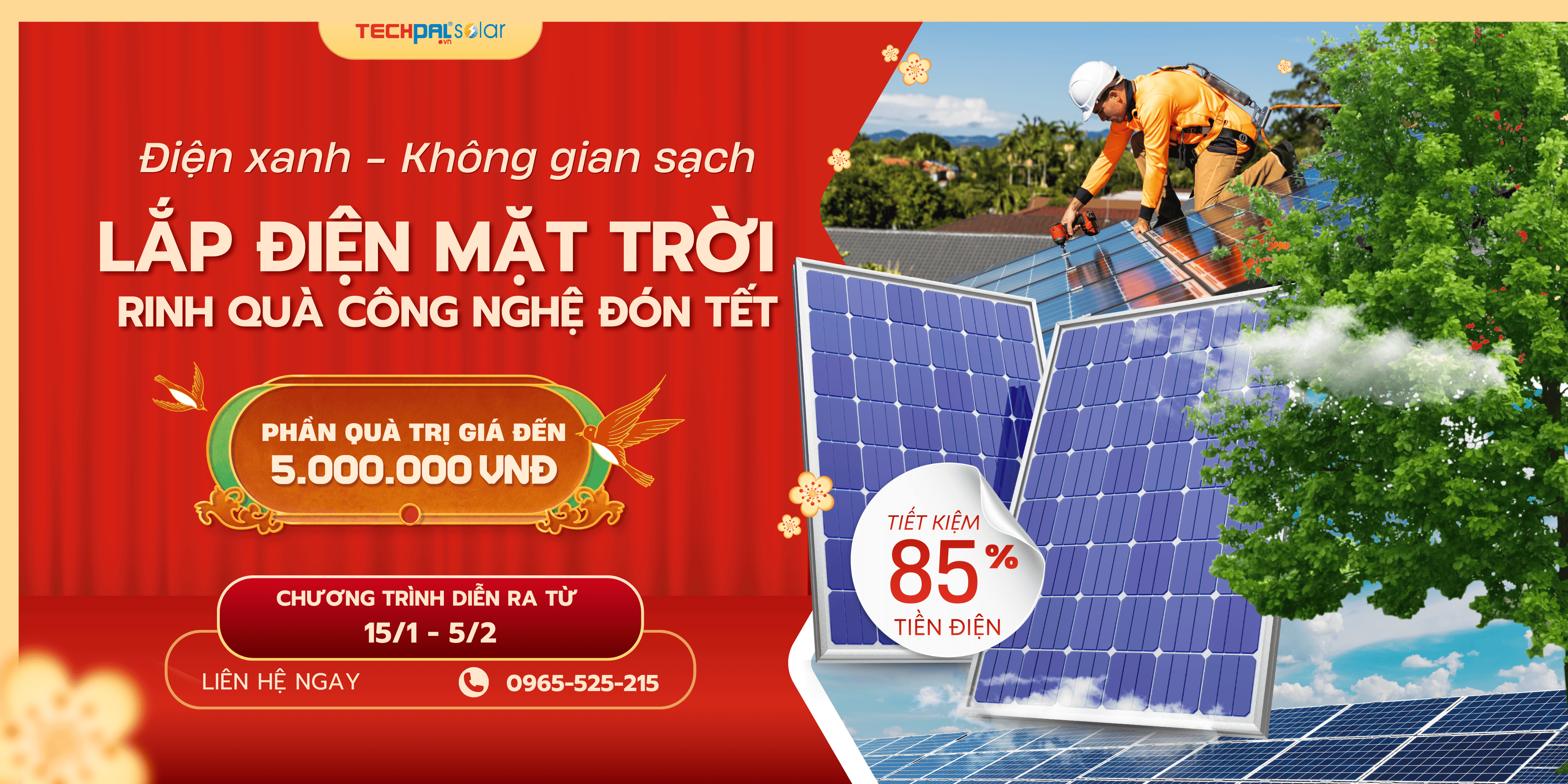 lắp điện mặt trời nhận quà công nghệ